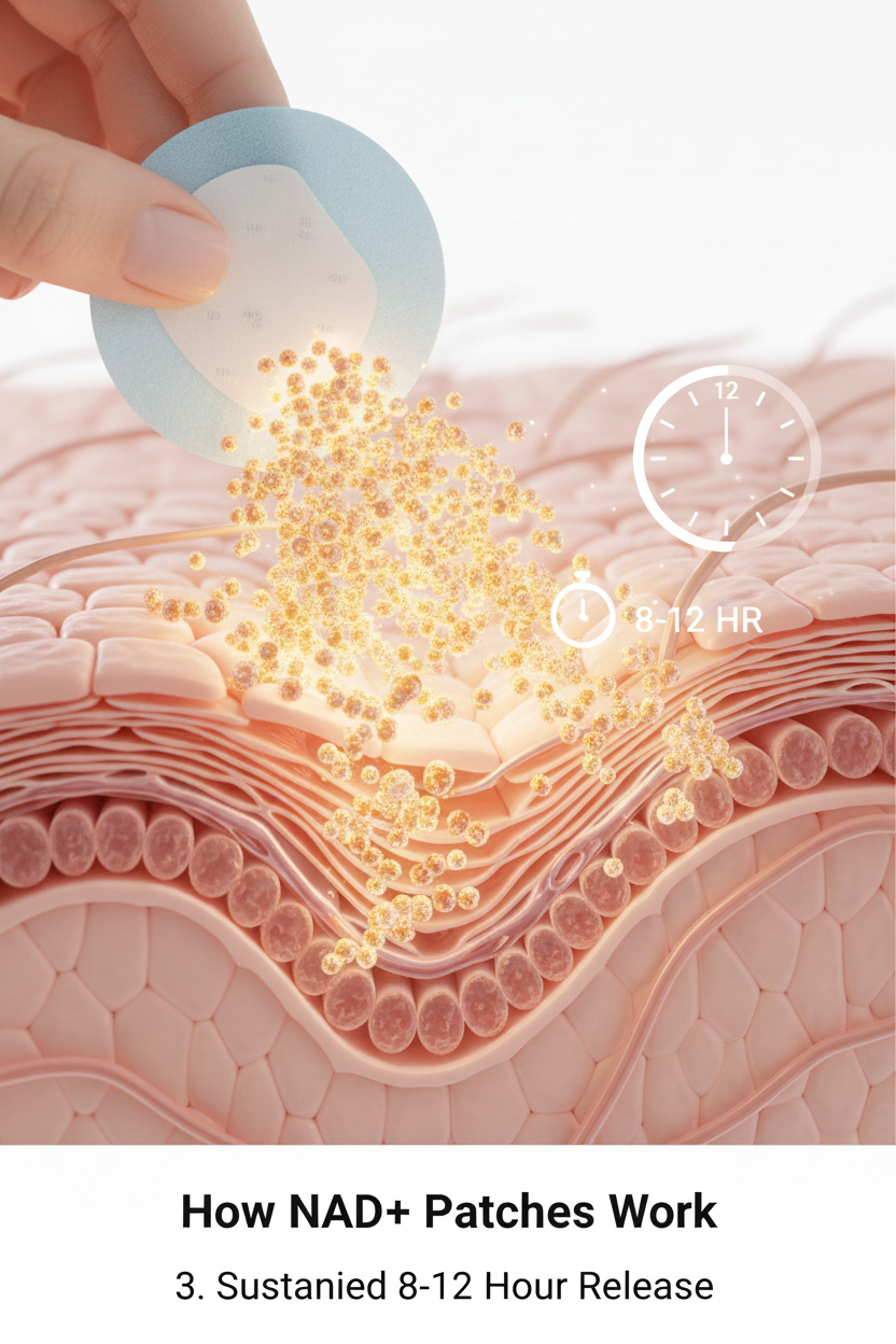 Graphic representing 8–12 hour sustained nutrient release